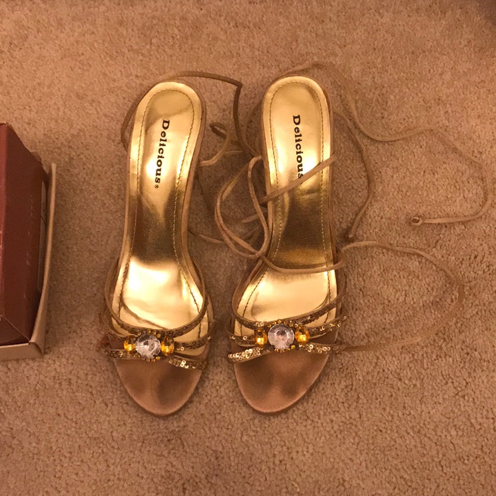 Gold heels
